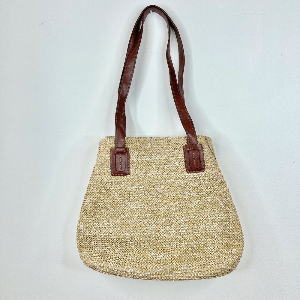 Amanda Smith NWT Stiched Straw Handbag